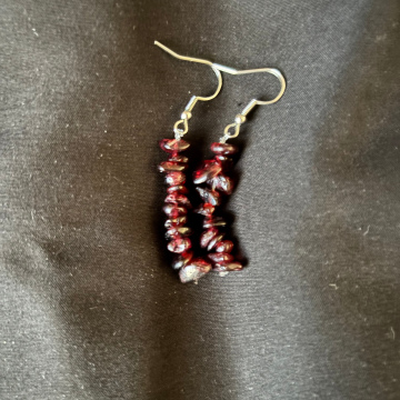 Natural Garnet earrings